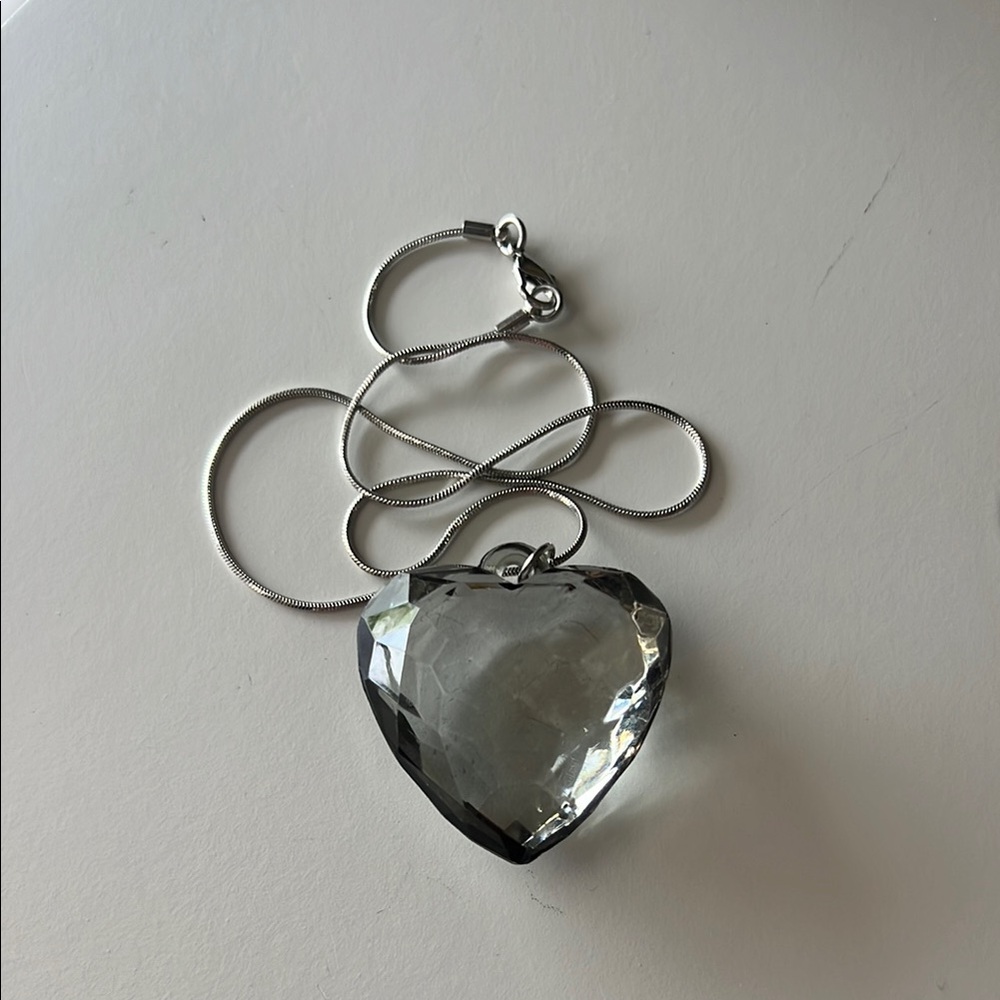 Silver Heart Pendant Necklace